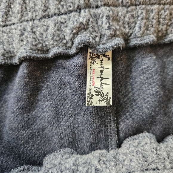Free People Blue Monday Fleece Joggers Size Large - Picture 4 of 6